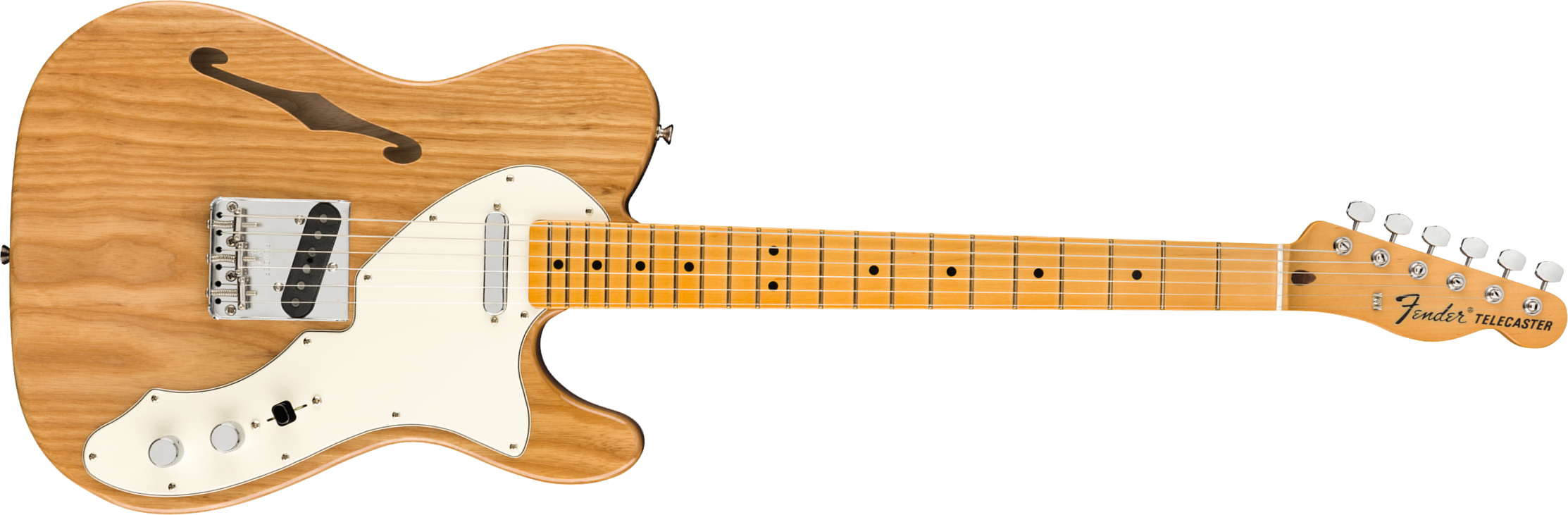 Fender Tele 60s Thinline American Original Usa Ss Mn - Aged Natural - Semi hollow elektriche gitaar - Main picture