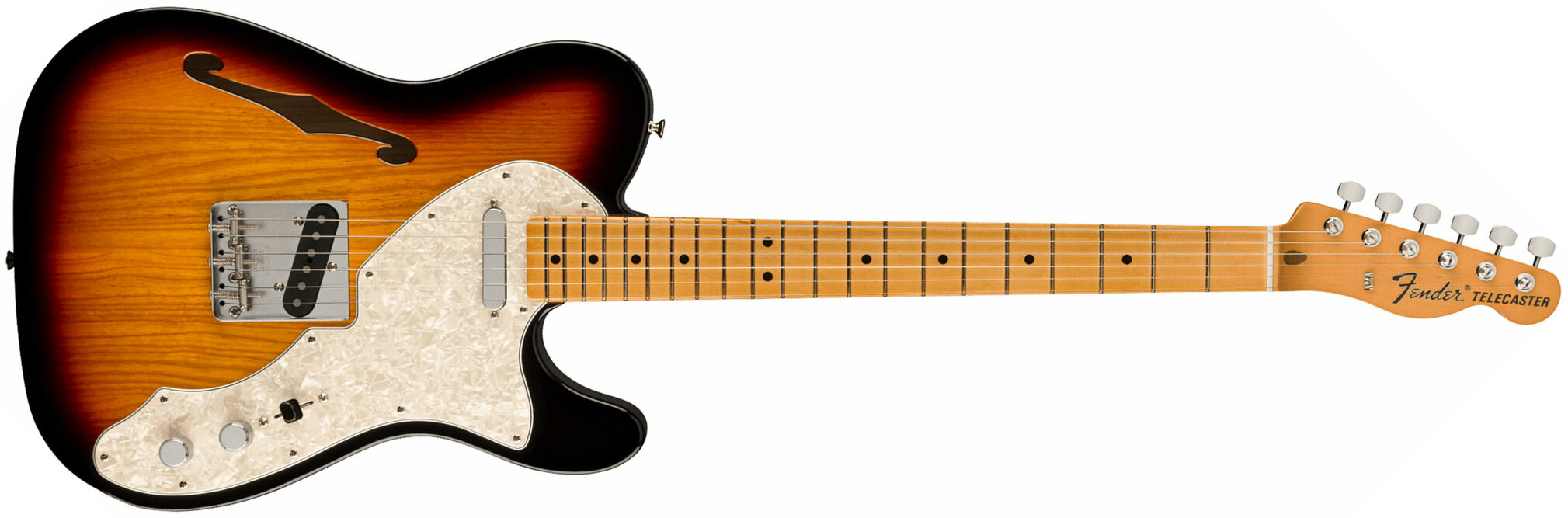 Fender Tele 60s Thinline Vintera 2 Mex 2s Ht Mn - 3-color Sunburst - Semi hollow elektriche gitaar - Main picture
