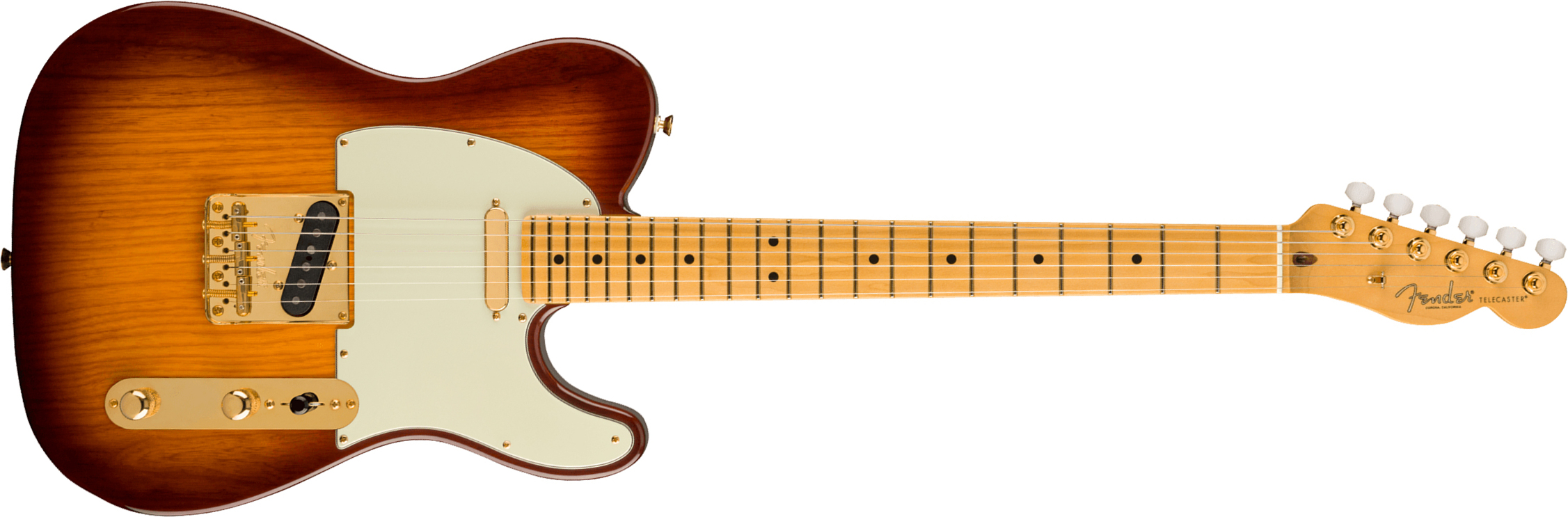 Fender Tele 75th Anniversary Commemorative Ltd Usa Mn +etui - 2-color Bourbon Burst - Televorm elektrische gitaar - Main picture