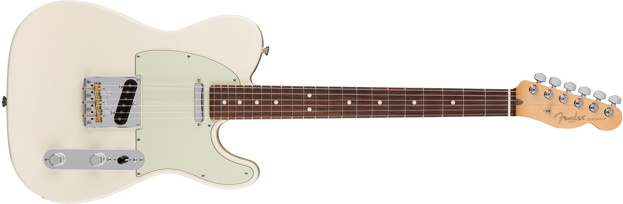 Fender Tele American Professional 2s Usa Rw - Olympic White - Televorm elektrische gitaar - Main picture