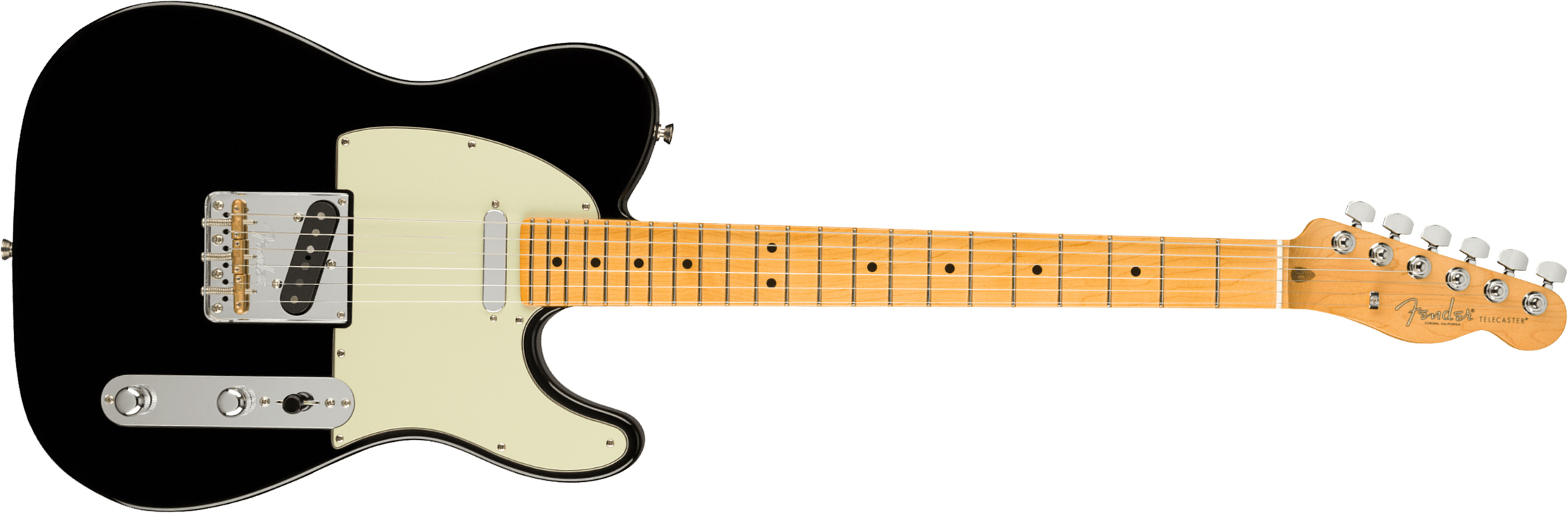 Fender Tele American Professional Ii Usa Mn - Black - Televorm elektrische gitaar - Main picture