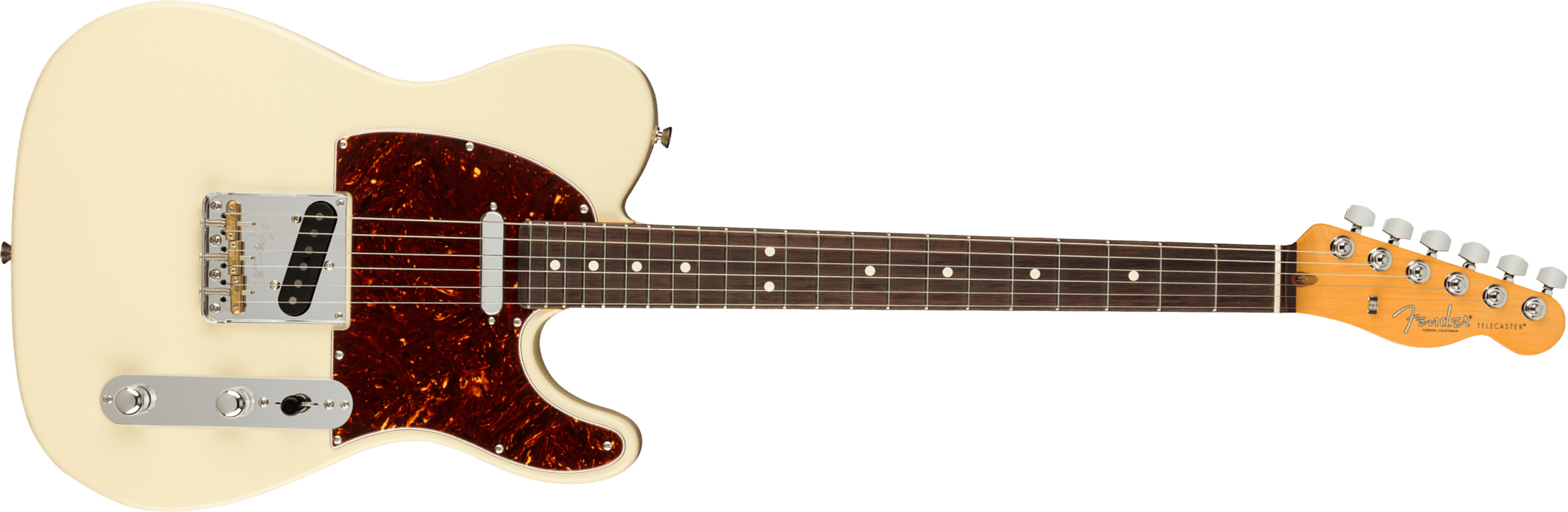 Fender Tele American Professional Ii Usa Rw - Olympic White - Televorm elektrische gitaar - Main picture