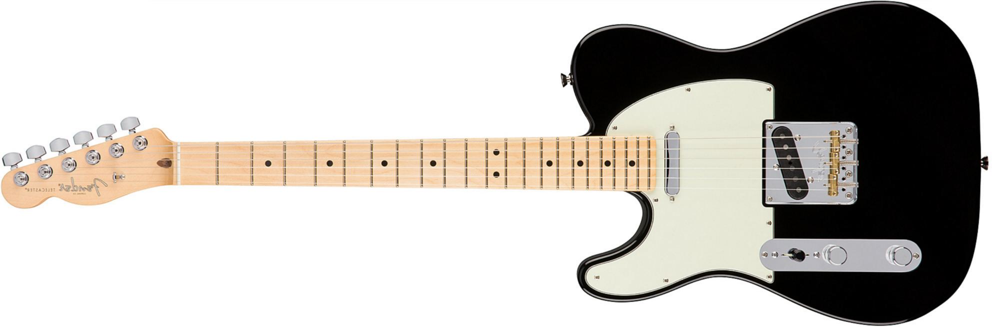 Fender Tele American Professional Lh Usa Gaucher 2s Mn - Black - Linkshandige elektrische gitaar - Main picture
