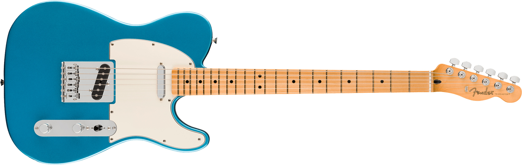 Fender Tele Baritone Player Ii 75th Ann. Mex 2s Ht Mn - Lake Placid Blue - Televorm elektrische gitaar - Main picture