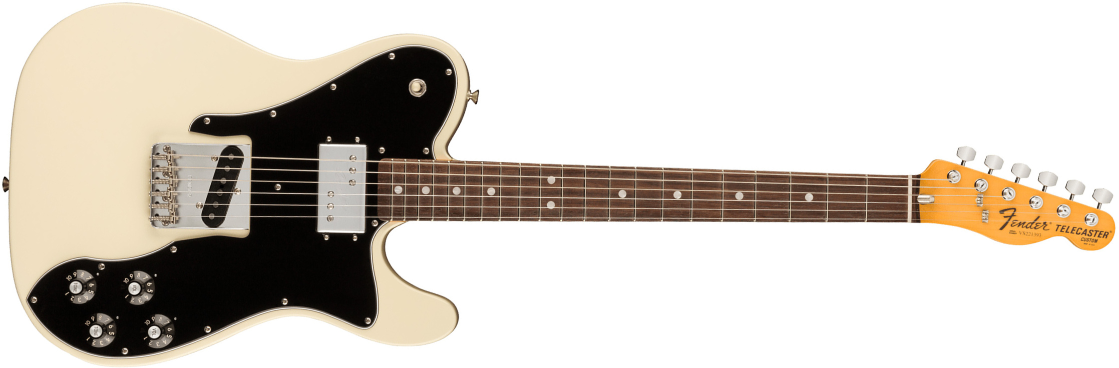 Fender Tele Custom 1977 American Vintage Ii Usa Sh Ht Rw - Olympic White - Televorm elektrische gitaar - Main picture