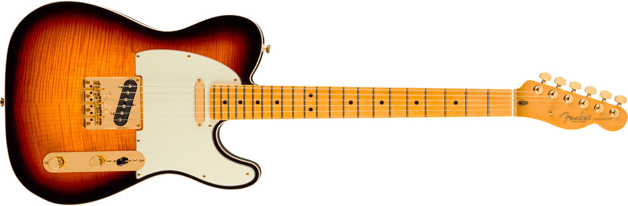 Fender Tele Custom American Pro Ii 75th Ann. Usa 2s Ht Mn - 2-color Sunburst - Televorm elektrische gitaar - Main picture