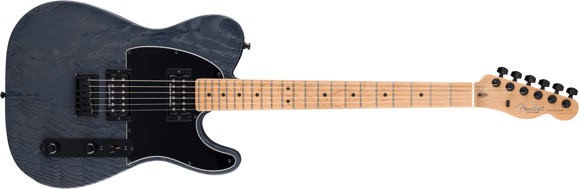 Fender Tele Hh American Professional Ii Usa 2h Seymour Duncan Ht Mn - Smoke - Televorm elektrische gitaar - Main picture