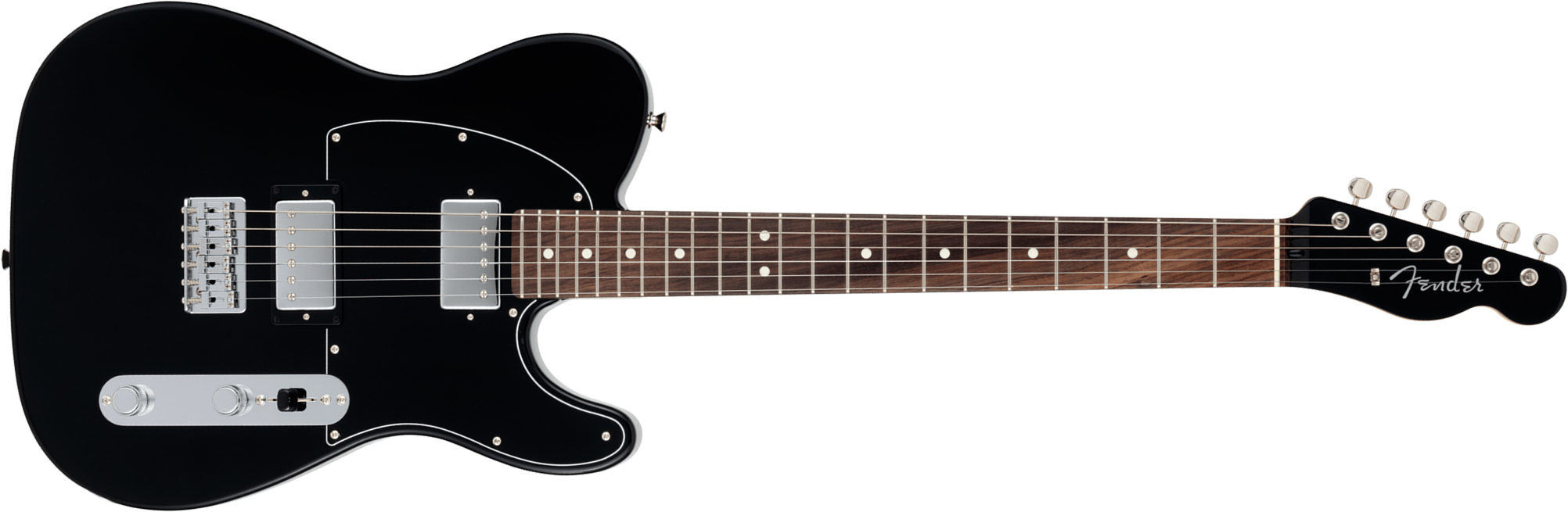 Fender Tele Hybrid Ii Hh Mij Ltd Jap 2h Ht Rw - Black - Televorm elektrische gitaar - Main picture
