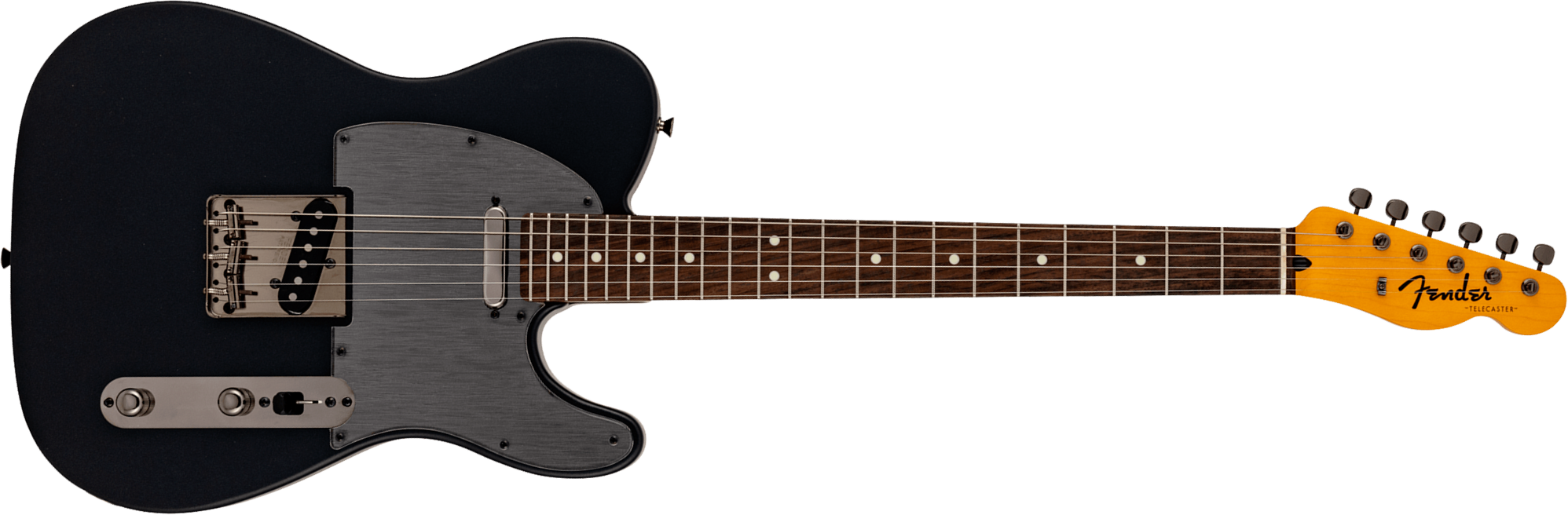 Fender Tele Hybrid Ii Mij Ltd Jap 2s Ht Rw - Matte Phantom Black - Televorm elektrische gitaar - Main picture
