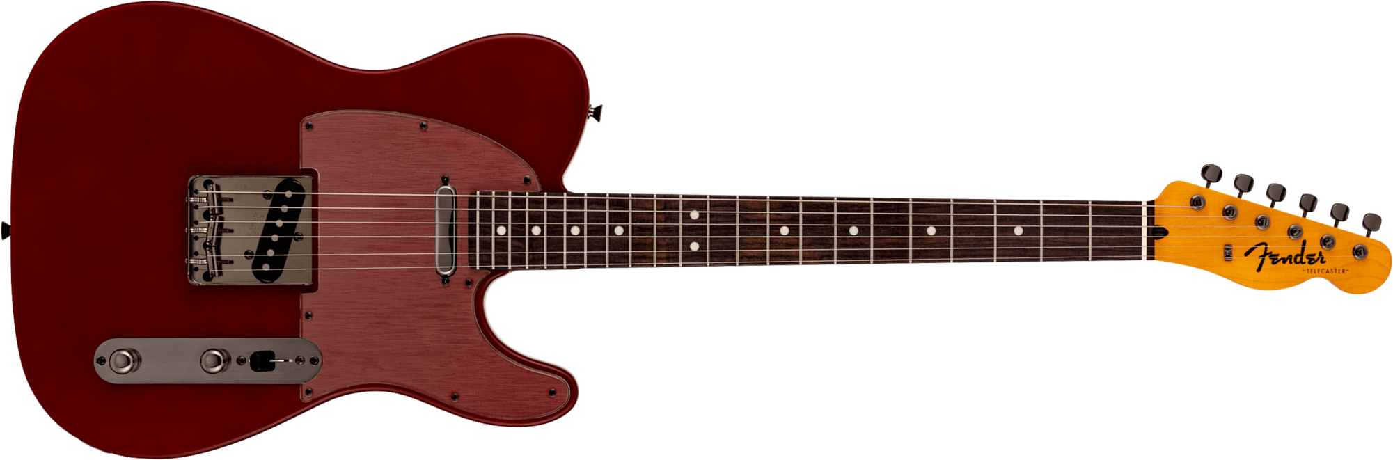 Fender Tele Hybrid Ii Mij Ltd Jap 2s Ht Rw - Matte Inferno Red - Televorm elektrische gitaar - Main picture