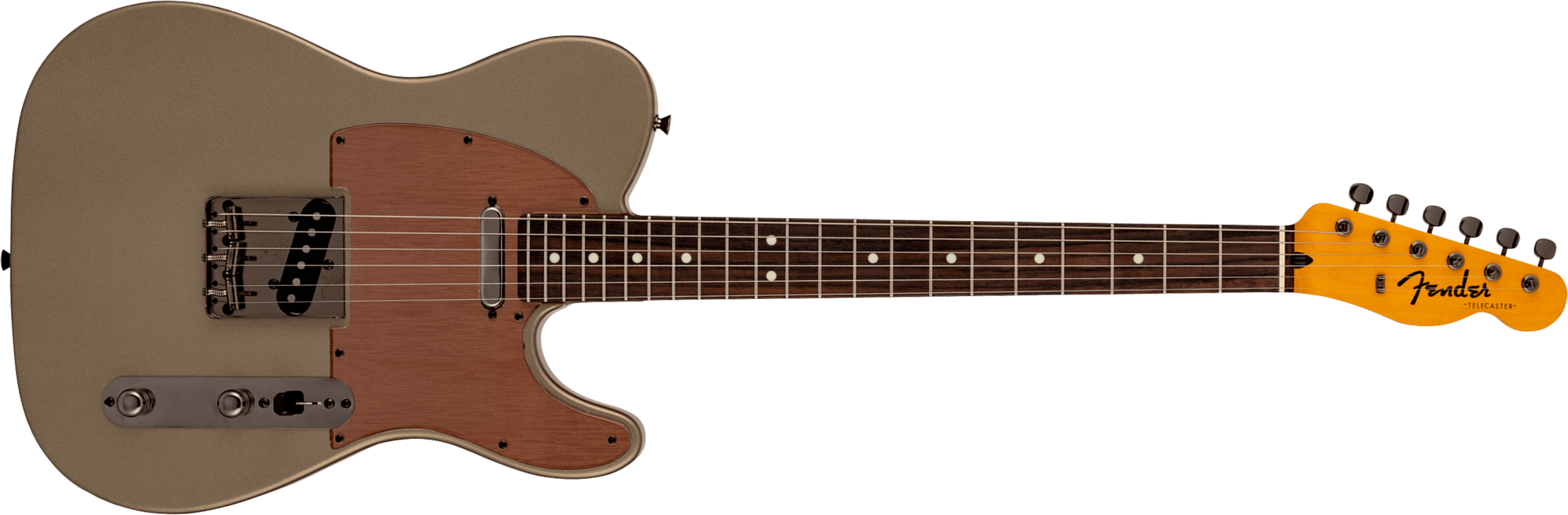 Fender Tele Hybrid Ii Mij Ltd Jap 2s Ht Rw - Matte Champagne Mirage - Televorm elektrische gitaar - Main picture