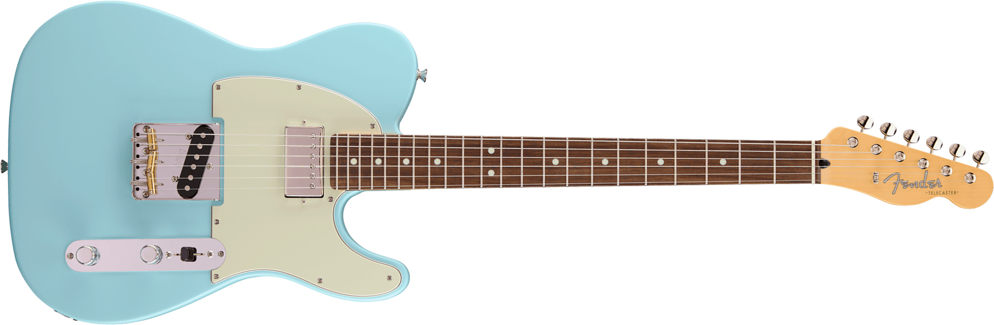 Fender Tele Hybrid Ii Mij Ltd Jap Sh Ht Rw - Daphne Blue - Televorm elektrische gitaar - Main picture
