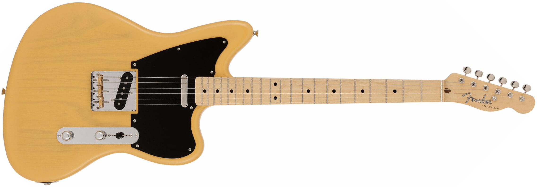 Fender Tele Offset Ltd Jap 2s Ht Mn - Butterscotch Blonde - Retro-rock elektrische gitaar - Main picture