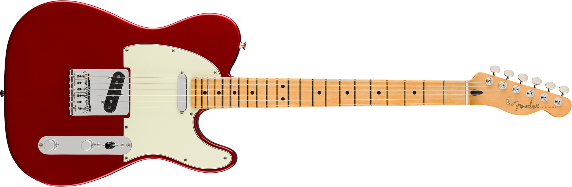 Fender Tele Player Ii 75th Anniversary Mex Ht 2s Mn - Candy Apple Red - Televorm elektrische gitaar - Main picture