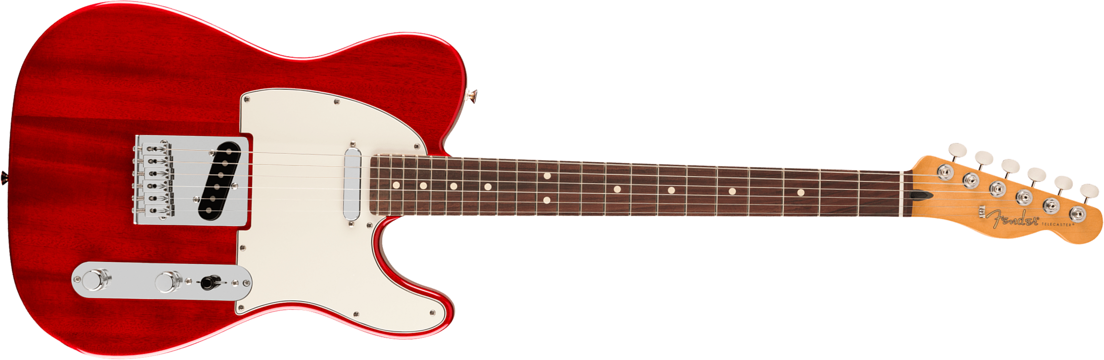 Fender Tele Player Ii Mex Acajou 2s Ht Rw - Transparent Cherry - Televorm elektrische gitaar - Main picture