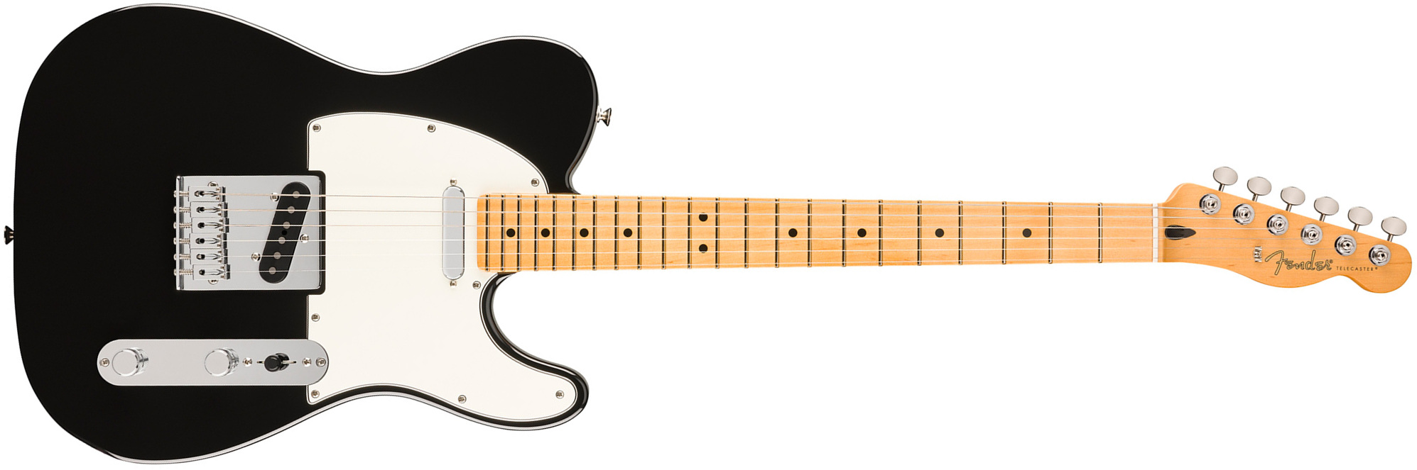 Fender Tele Player Ii Mex Aulne 2s Ht Mn - Black - Televorm elektrische gitaar - Main picture