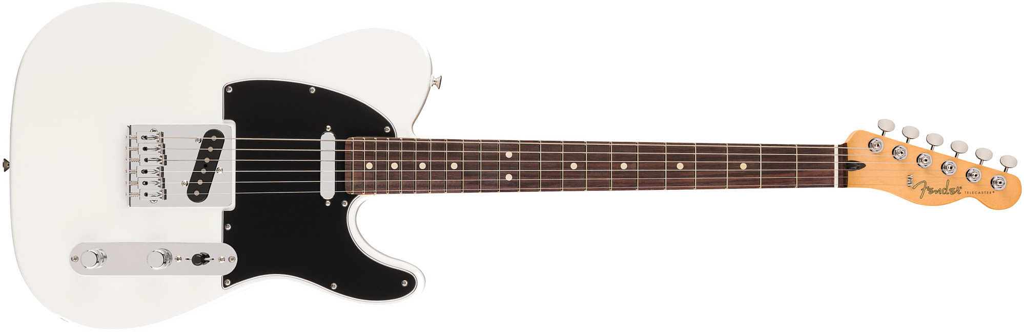 Fender Tele Player Ii Mex Aulne 2s Ht Rw - Polar White - Televorm elektrische gitaar - Main picture