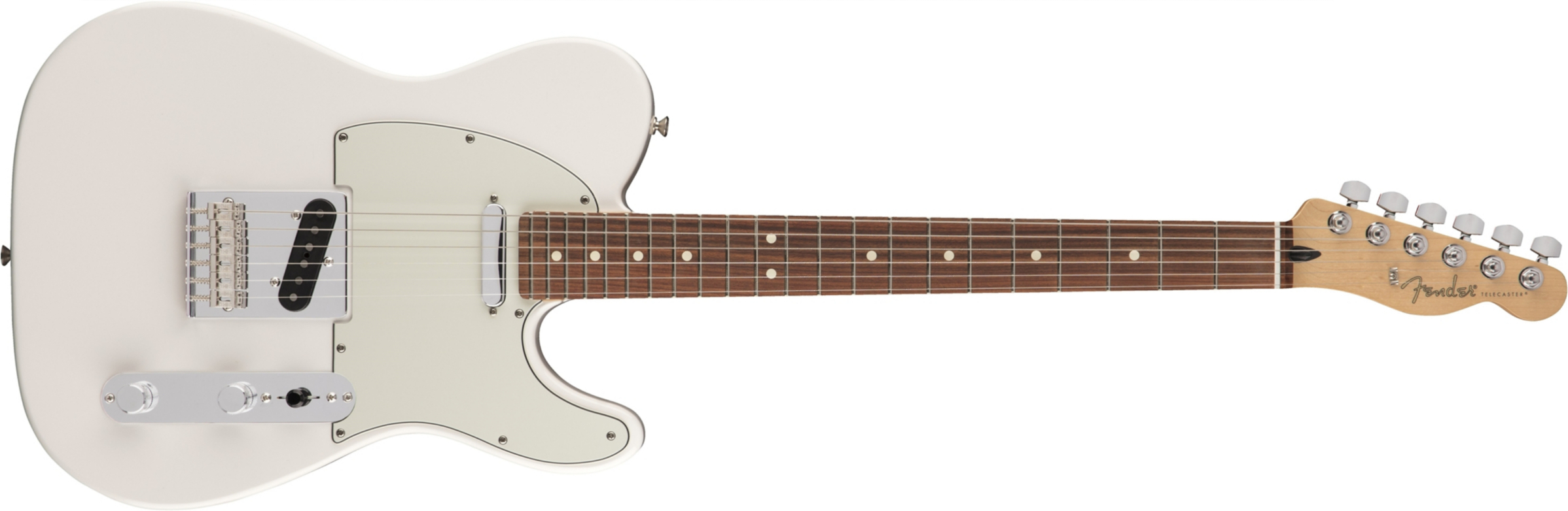 Fender Tele Player Mex Ss Pf - Polar White - Televorm elektrische gitaar - Main picture
