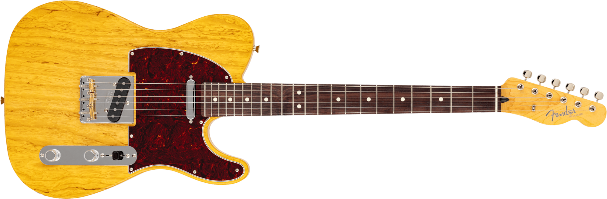 Fender Tele  Raw Ash Mij Ltd Jap 2s Ht Mn - Satin Vintage Natural - Televorm elektrische gitaar - Main picture