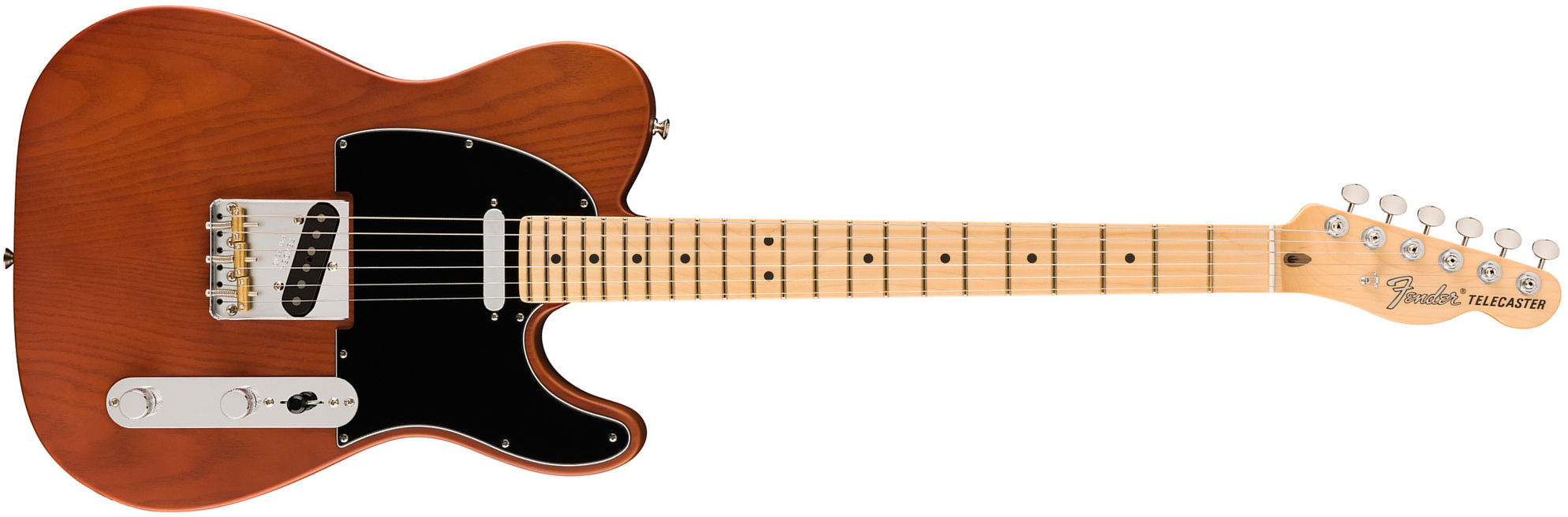 Fender Tele Timber Sassafras American Performer Fsr Ltd Usa 2s Ht Mn - Satin Mocha - Elektrische gitaar in Str-vorm - Main picture