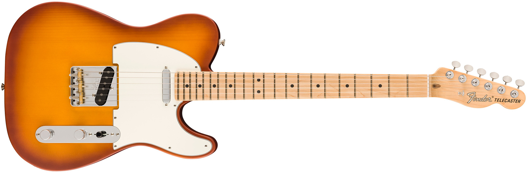 Fender Tele Timber Spruce American Performer Fsr Ltd Usa 2s Ht Mn - Honey Burst - Elektrische gitaar in Str-vorm - Main picture