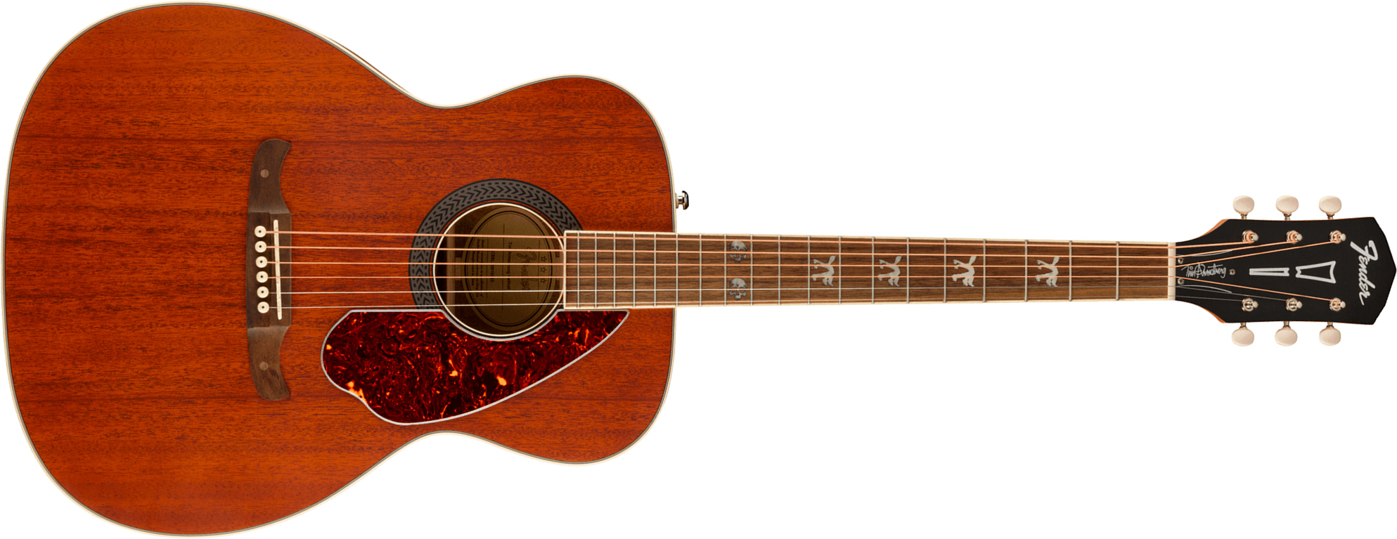 Fender Tim Armstrong Hellcat Concert Epicea Acajou Wal - Natural Satin - Folk gitaar - Main picture