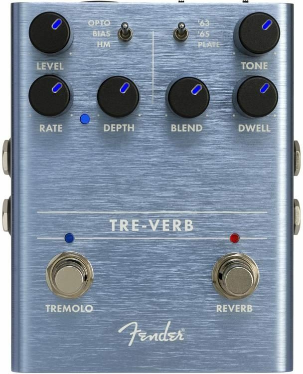 Fender Tre-verb Digital Reverb/tremolo - Reverb/delay/echo effect pedaal - Main picture