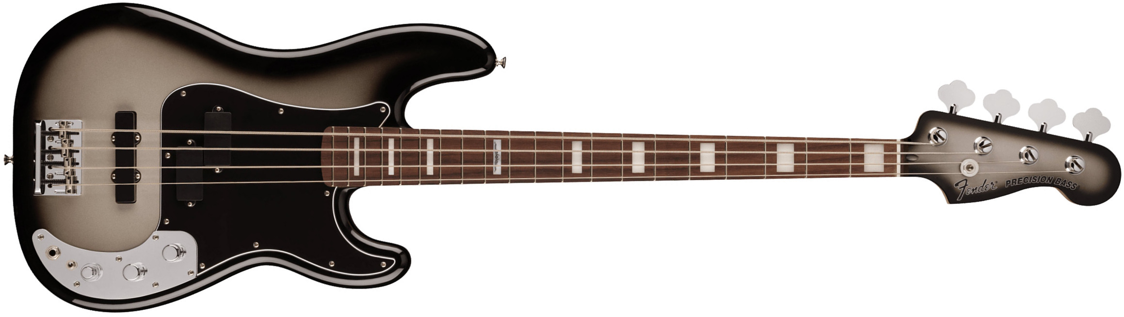 Fender Troy Sanders Precision Bass Signature Active Rw - Silverburst - Solid body elektrische bas - Main picture