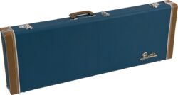 Elektrische gitaarkoffer Fender Classic Wood Strat/Tele Electric Guitar Case - Lake Placid Blue