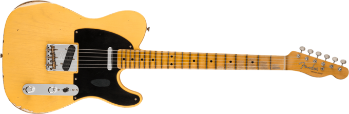 Fender Custom Shop 70th Anniversary Broadcaster Ltd - Relic aged nocaster blonde