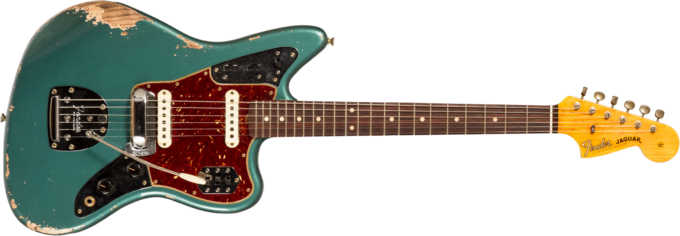 Fender Custom Shop 1962 Jaguar #R138212 - Heavy relic sherwood green metallic