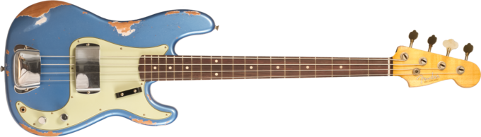 Fender Custom Shop 1964 Precision Bass #R135935 - Heavy relic lake placid blue