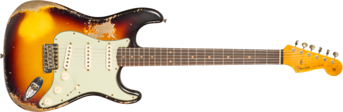 Fender Custom Shop Bone Tone Stratocaster #CZ584251 - Super heavy relic 3-color sunburst