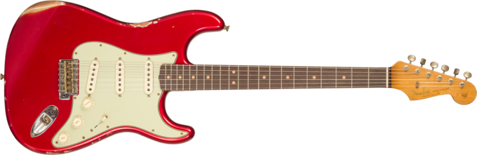 Fender Custom Shop 1963 Stratocaster #CZ579406 - Relic aged candy apple red