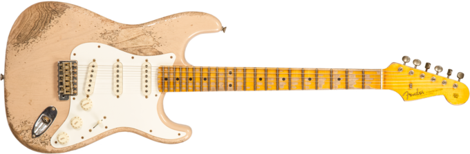 Fender Custom Shop Red Hot Stratocaster #CZ579453 - Super heavy relic white blonde