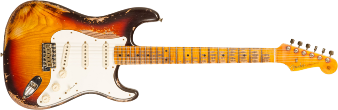 Fender Custom Shop Red Hot Stratocaster #CZ580088 - Super heavy relic 3-color sunburst