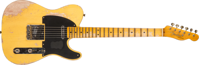 Fender Custom Shop 1952 Telecaster #R136636 - Super heavy relic aged nocaster blonde