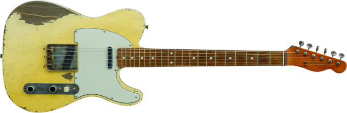 Fender Custom Shop 1960 Telecaster Masterbuilt Dale Wilson #CZ547696 - Heavy relic aged vintage white