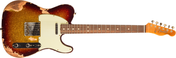Fender Custom Shop 1963 Telecaster #R141275 - Heavy relic sparkle 3-color sunburst
