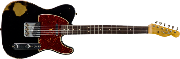 Fender Custom Shop 1963 Telecaster #R143447 - Black over hle gold