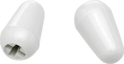 Toggle cap Fender Stratocaster Switch Tips - White