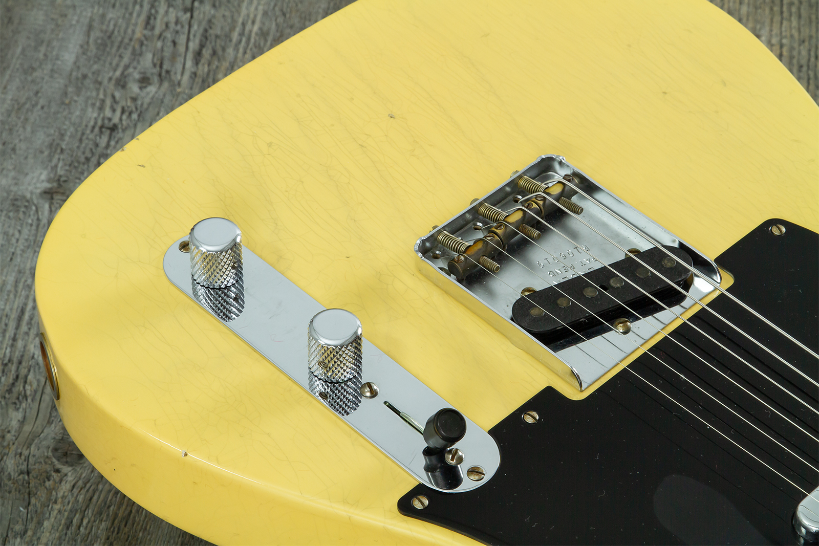 Fender Custom Shop Broadcaster Tele 70th Ann. Ltd Mn #r106019 - Journeyman Relic Nocaster Blonde - Televorm elektrische gitaar - Variation 5