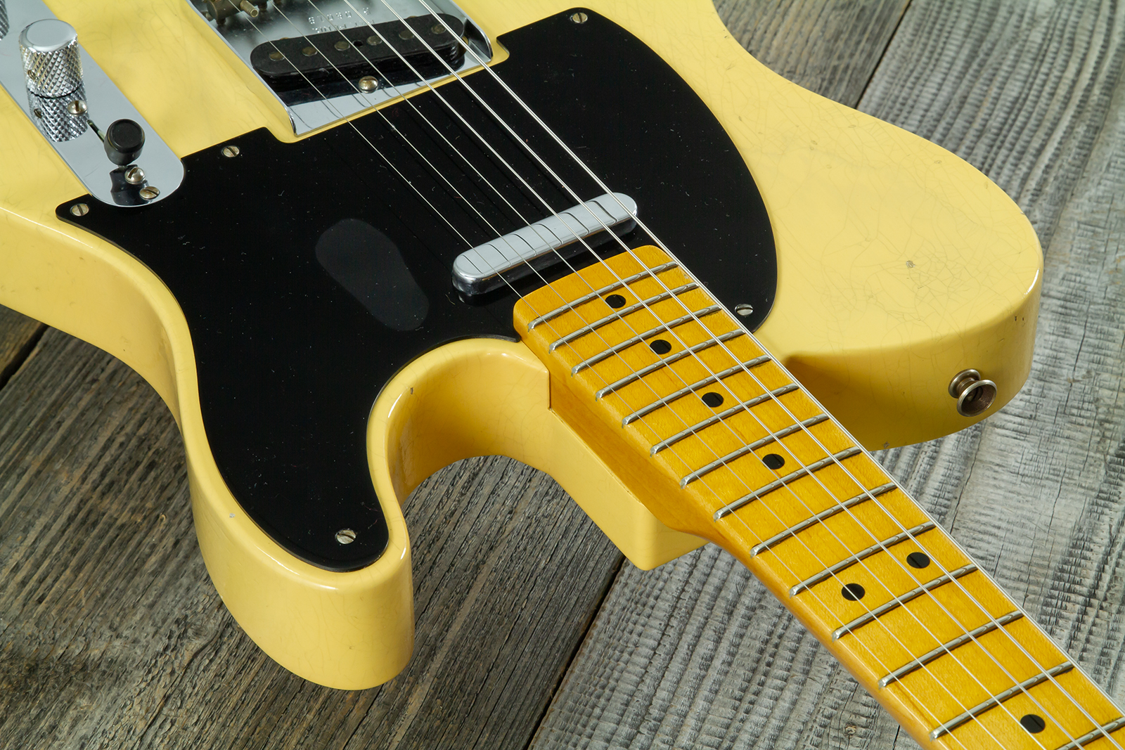 Fender Custom Shop Broadcaster Tele 70th Ann. Ltd Mn #r106019 - Journeyman Relic Nocaster Blonde - Televorm elektrische gitaar - Variation 6