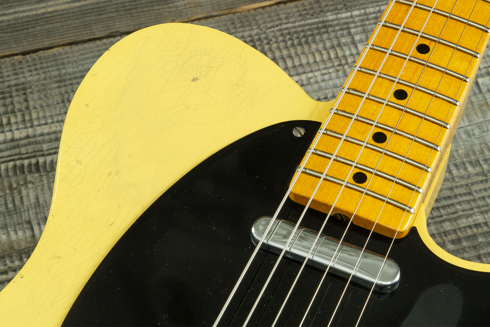 Fender Custom Shop Broadcaster Tele 70th Ann. Ltd Mn #r106019 - Journeyman Relic Nocaster Blonde - Televorm elektrische gitaar - Variation 8