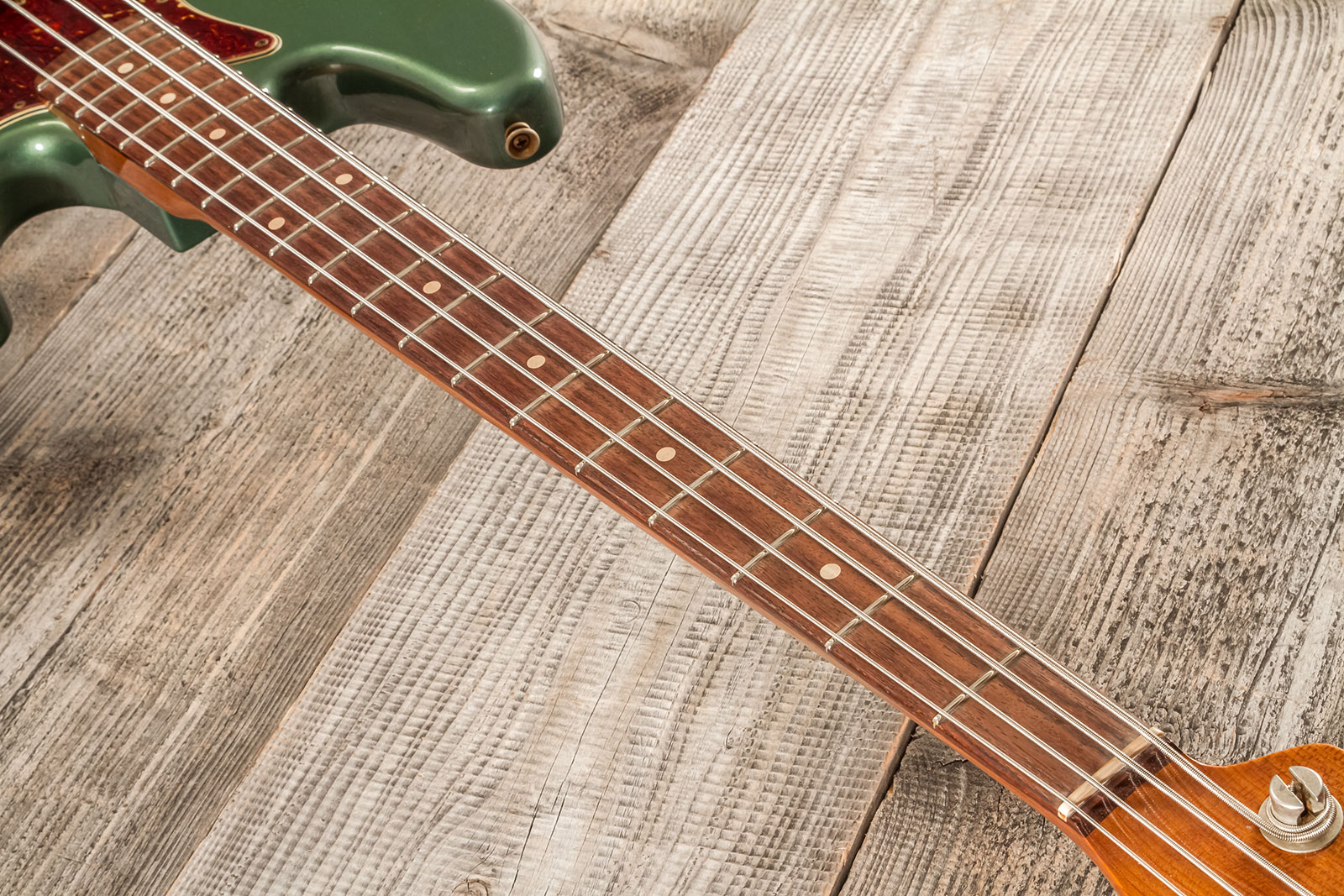 Fender Custom Shop Jazz Bass 1963 Rw #r135891 - Relic Sherwood Green Metallic - Solid body elektrische bas - Variation 5