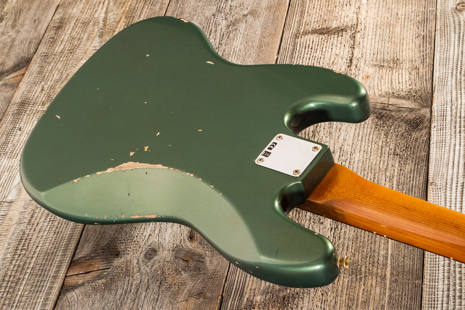 Fender Custom Shop Jazz Bass 1963 Rw #r135891 - Relic Sherwood Green Metallic - Solid body elektrische bas - Variation 6