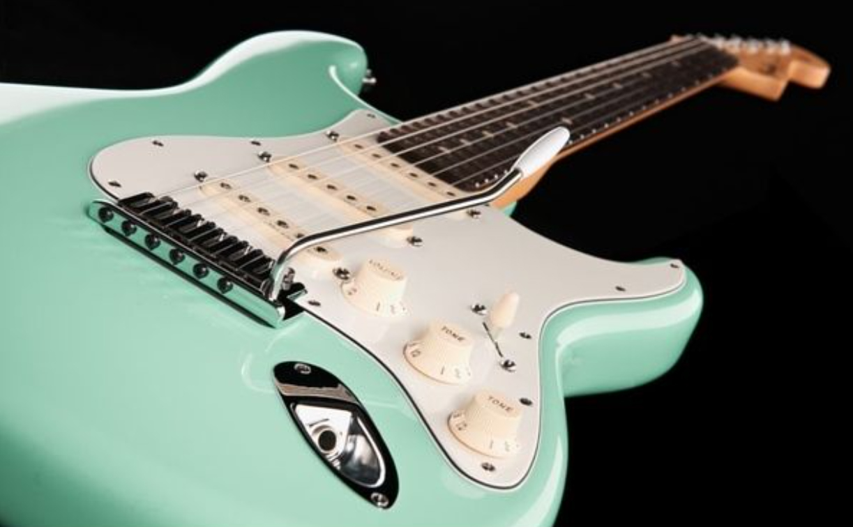 Fender Custom Shop Jeff Beck Strat 3s Trem Rw - Nos Surf Green - Elektrische gitaar in Str-vorm - Variation 1