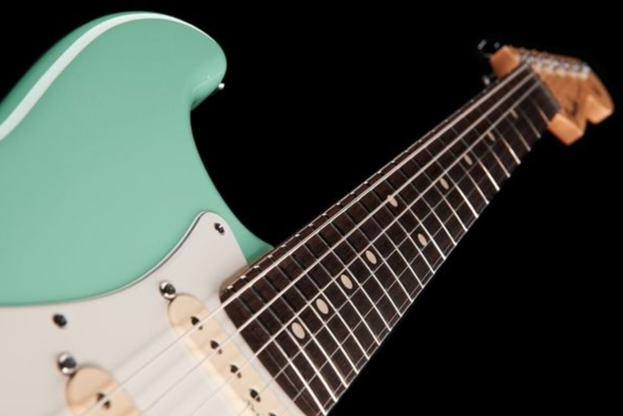 Fender Custom Shop Jeff Beck Strat 3s Trem Rw - Nos Surf Green - Elektrische gitaar in Str-vorm - Variation 2