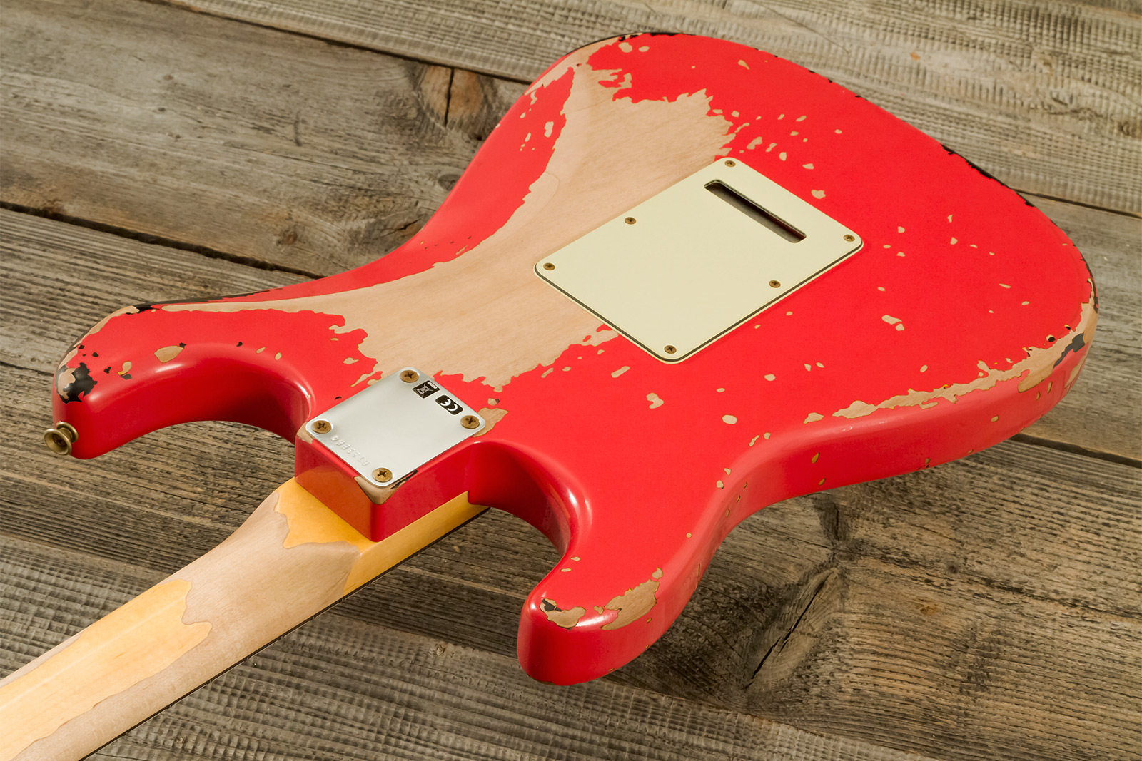 Fender Custom Shop Michael Landau Strat 1963 Signature Trem 3s #r133864 - Relic Fiesta Red O. 3-color Sunburst - Elektrische gitaar in Strat vorm - Va