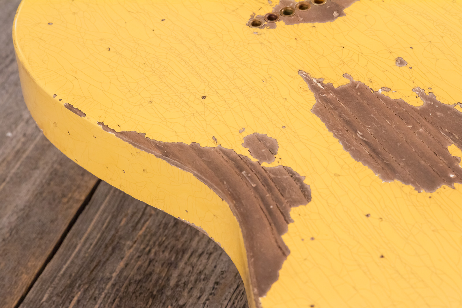 Fender Custom Shop Nocaster Tele 1951 2s Ht Mn #r137320 - Heavy Relic Natural Blonde - Elektrische gitaar in Strat vorm - Variation 11